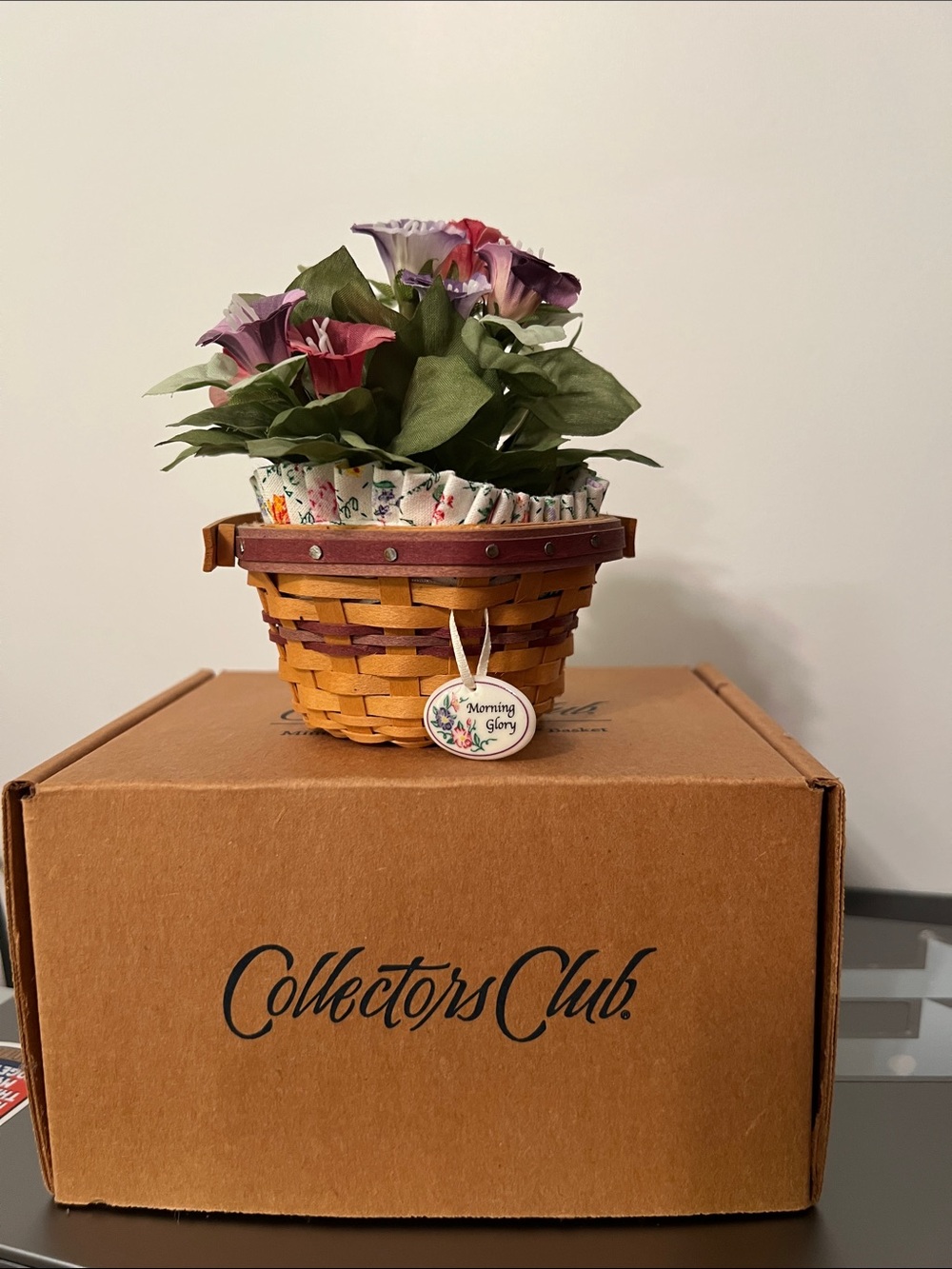 Longaberger May series miniature Morning Glory Basket